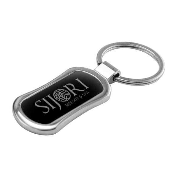 Promotional Reactangular Oval Metal Keychain