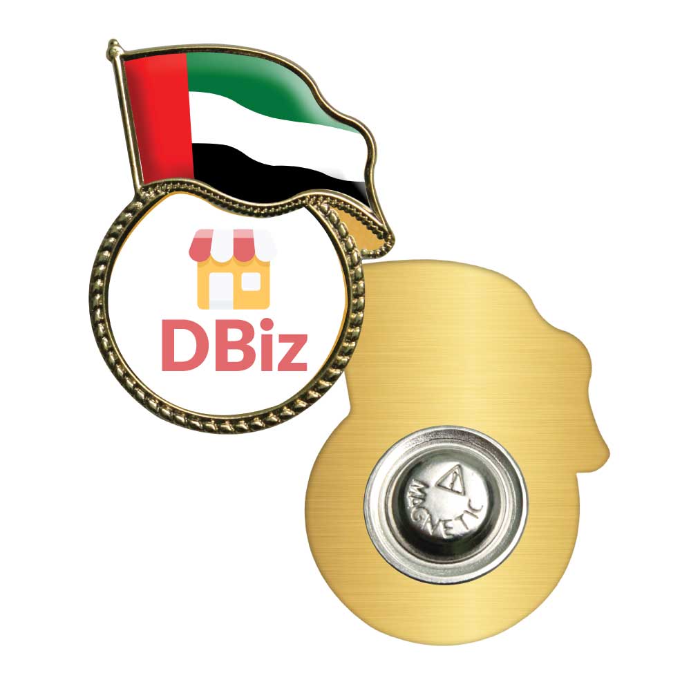 UAE Flag Metal Badges with Magic Trading Company MTC