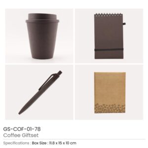 Coffee Gift Sets with Cup, Notepad, and Pen