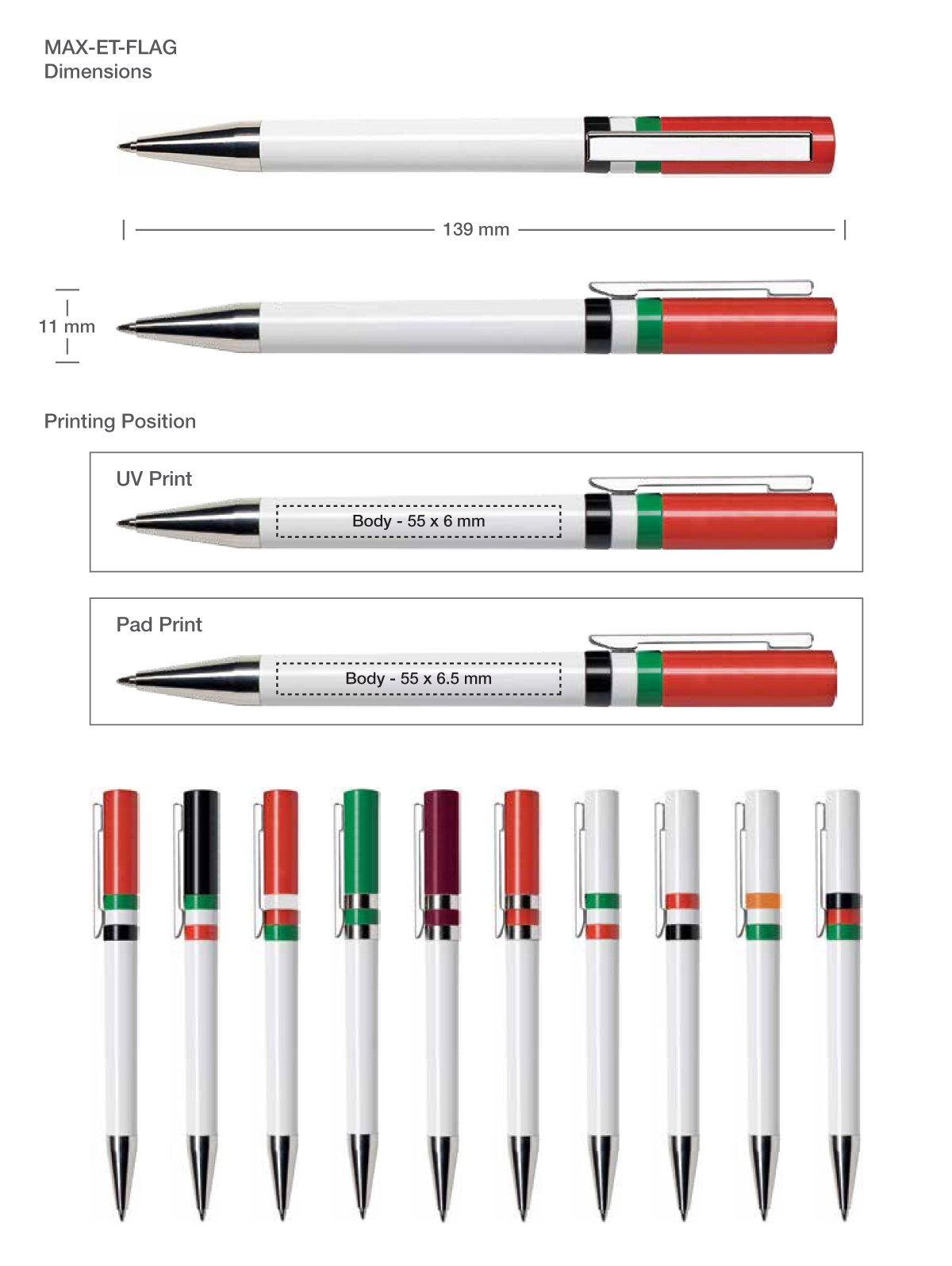 Flag Pen Printing