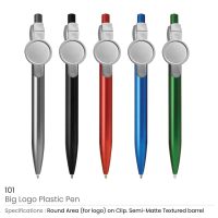 Big Logo Plastic Pens - Image 8