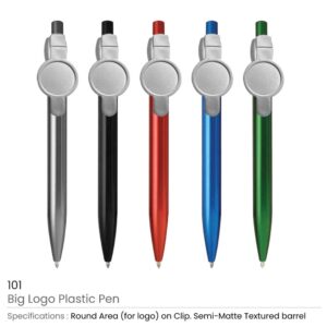 Big Logo Plastic Pens - Image 8