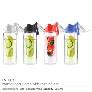 Water Bottle with Fruit Infuser - Image 3