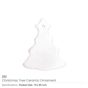 Christmas Tree Ceramic Ornaments - Image 3