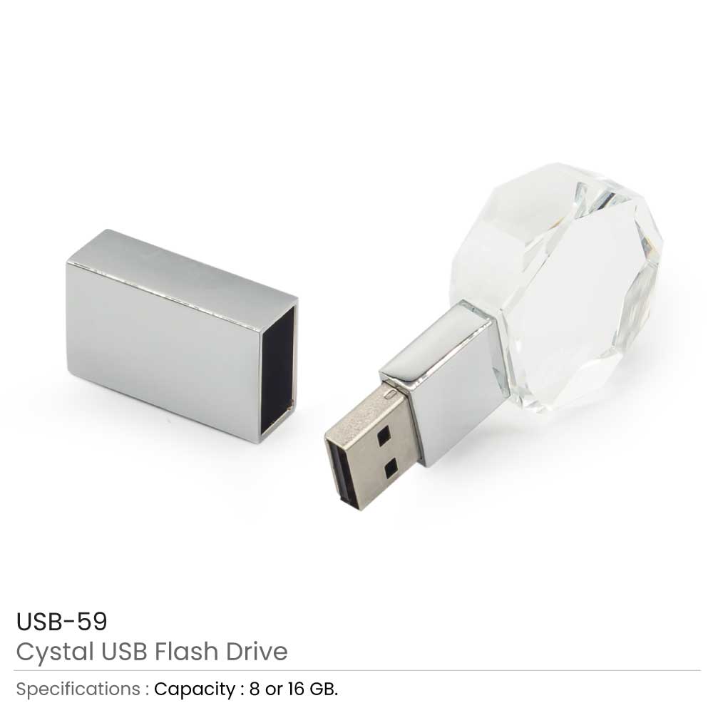 Crystal USB Flash Drives | Magic Trading Company -MTC