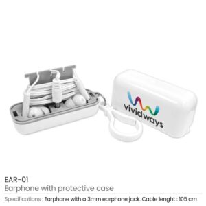 Earphones with Protective Case - Image 3