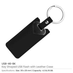 8GB Key Shaped USB with Leather Case - Image 6