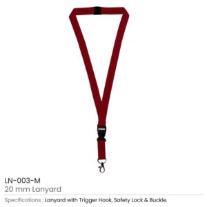 Lanyards with Hook, Safety Lock, and Buckle, 20 mm - Image 11