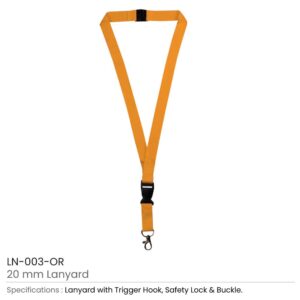 Lanyards with Hook, Safety Lock, and Buckle, 20 mm - Image 9