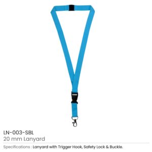 Lanyards with Hook, Safety Lock, and Buckle, 20 mm - Image 7