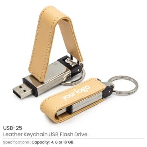 Leather Keychain USB - Image 3