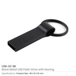 Metal USB Flash with Key Ring - Image 4