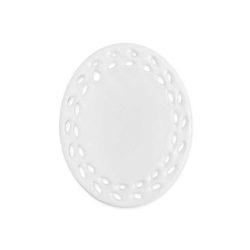 Oval Doily Ceramic Ornaments - Image 1