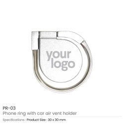 Phone Ring with Car Air Vent Holder - Image 3