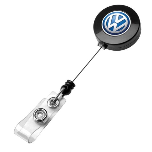 Promotional Round Metal Sport Retractable Badge Reel and Badge