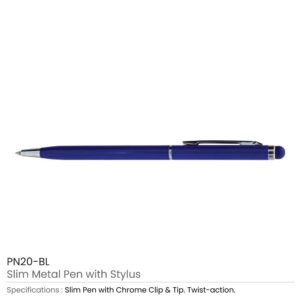 Slim Metal Pens with Stylus - Image 8