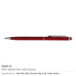 Slim Metal Pens with Stylus - Image 6