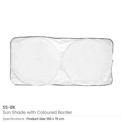 Sunshades for Cars in White Tyvek Material - Image 6