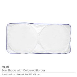 Sunshades for Cars in White Tyvek Material - Image 5