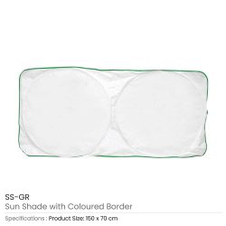 Sunshades for Cars in White Tyvek Material - Image 4