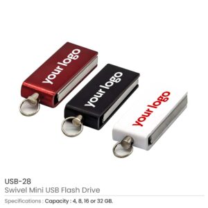 Mini Swivel USB Flash Drives - Image 3