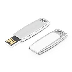 Thin White Metal Case USB Flash - Image 1