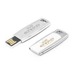 Thin White Metal Case USB Flash - Image 2