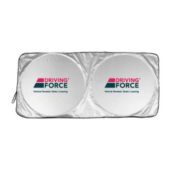 Silver Nylon Car Sunshades Custom Promotional Item - Image 2