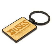 Metal Keychains with Bamboo - Image 2