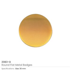 Round Flat Metal Badges 30mm - Image 3