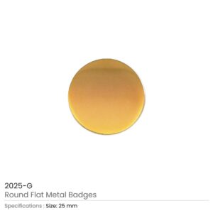 Round Flat Metal Badges 25mm - Image 4