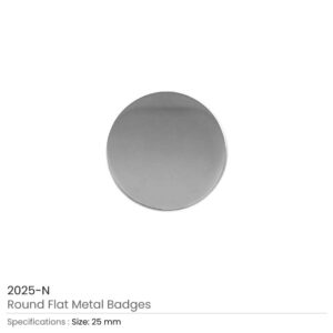 Round Flat Metal Badges 25mm - Image 3