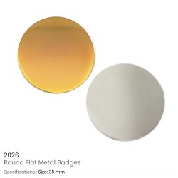 Round Flat Metal Badges 35mm - Image 3