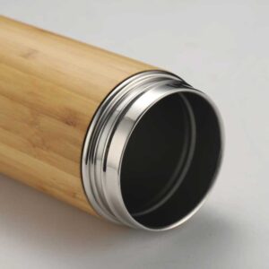 Bamboo Flask with Temperature Display - Image 4