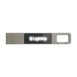 Light-Up Logo USB with Snap Hook 16GB - Image 2