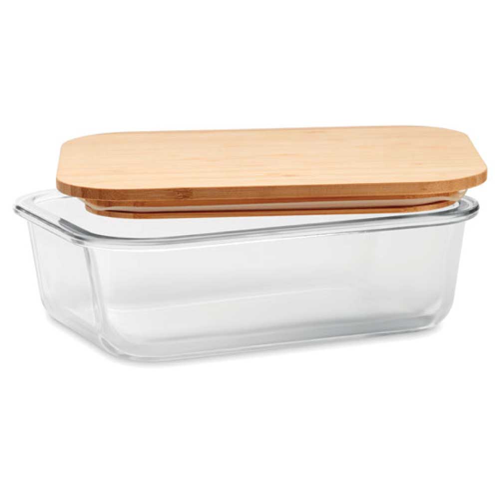 Glass Lunch Box with Bamboo Lid | Magic Trading Company -MTC