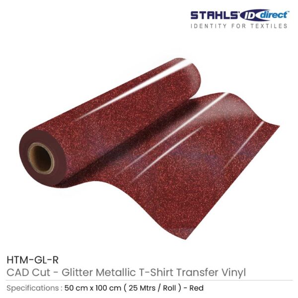 Glitter Heat Transfer Vinyl Red