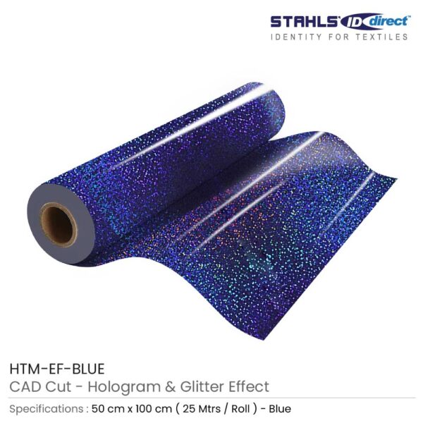 Hologram Heat Transfer Vinyl Blue