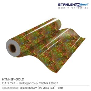 Hologram Heat Transfer Vinyl Gold