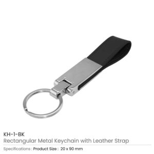 Metal Key Chains with Leather Strap - Image 5