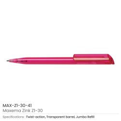 Maxema Zink Pens Transparent body - Image 16
