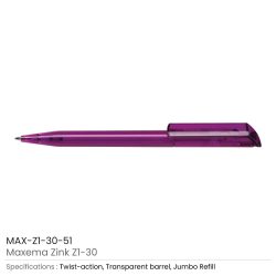 Maxema Zink Pens Transparent body - Image 10