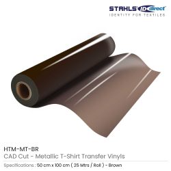 Metallic Heat Transfer Vinyl Brown