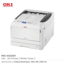 OKI A3 White Toner Printer - Image 3