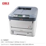 OKI-A4-Printer-White-Toner-C-7411WT