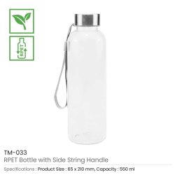 RPET Bottles with String Handle - Image 3