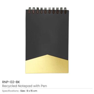 Recycled Notepad with Pen - Image 7