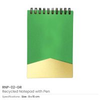 Recycled Notepad with Pen - Image 8