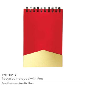 Recycled Notepad with Pen - Image 5