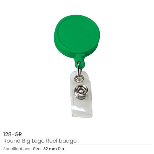 Anti-Microbial Jumbo Round Badge Reel - Sample